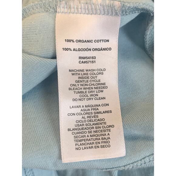 DKNY Women's Crewneck T-Shirt Short Sleeves Regular Fit Cotton Blue Size XL - Picture 4 of 5